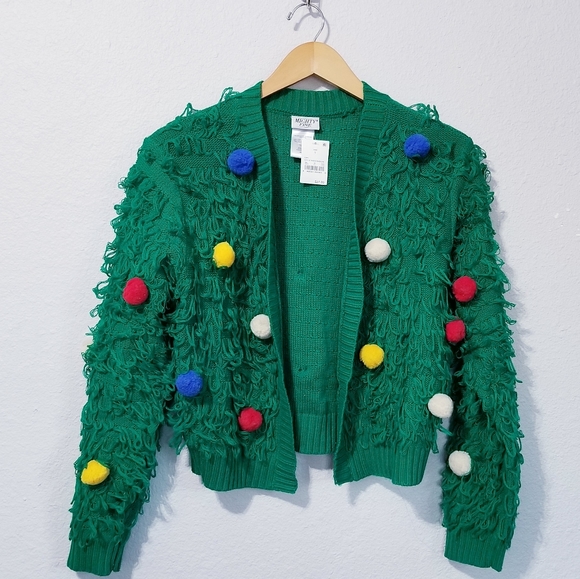 Mighty Fine Green Pom Pom Christmas 